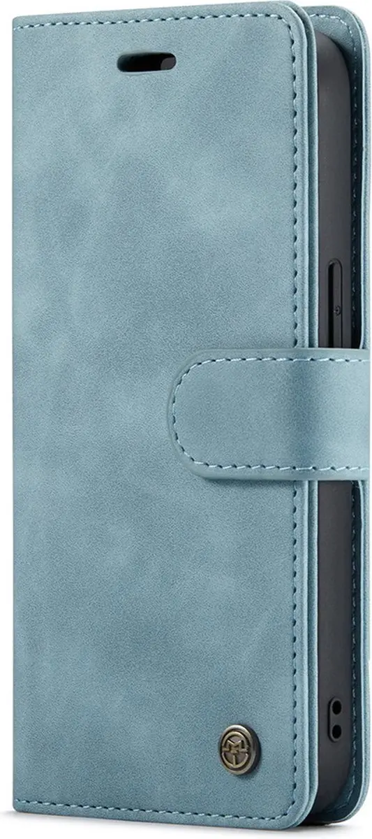 Caseme iPhone 14 Plus Bookcase Hoesje - Aquablauw - 4 Pasjes