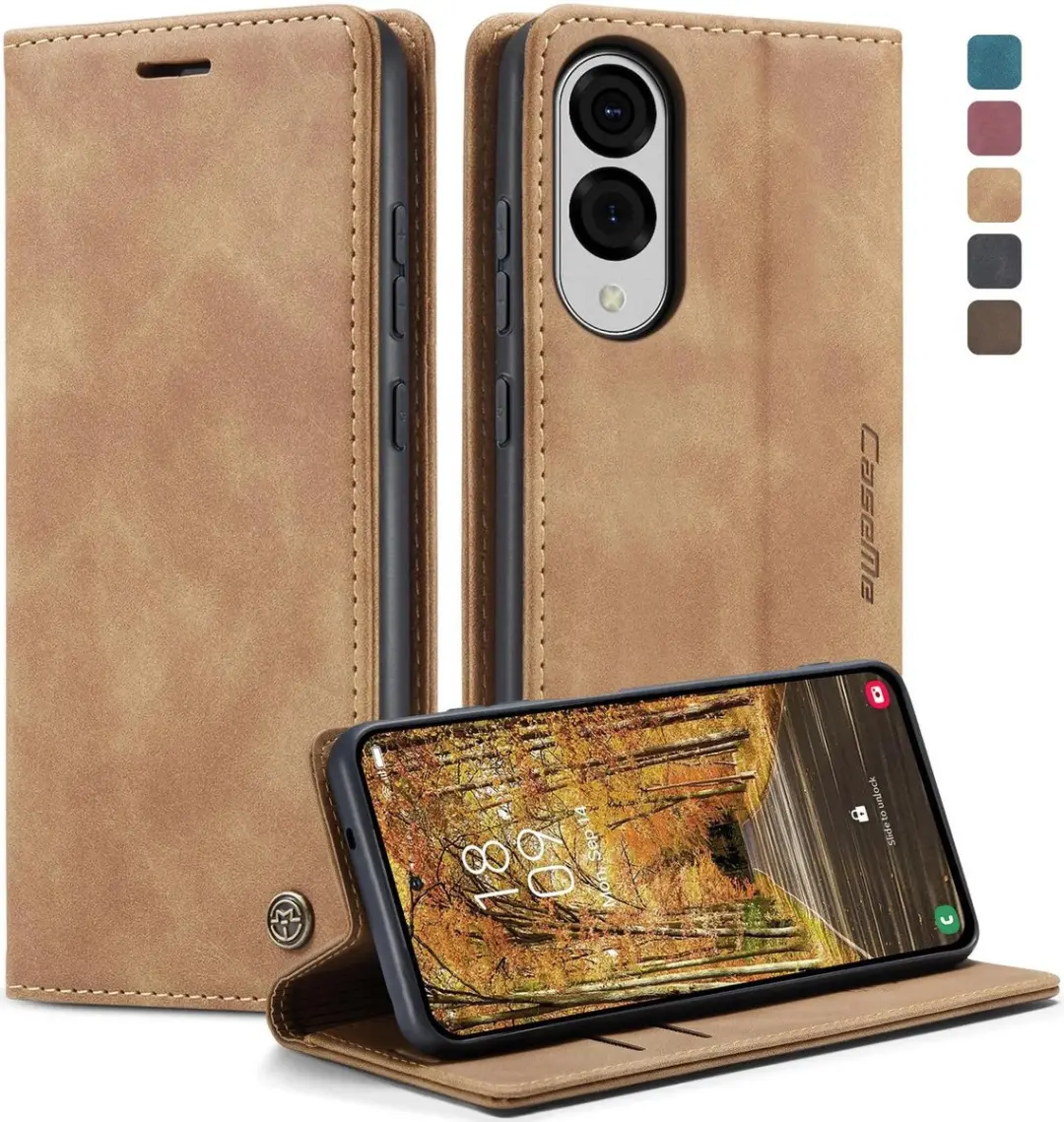 Caseme Retro Texture Book Wallet Hoesje