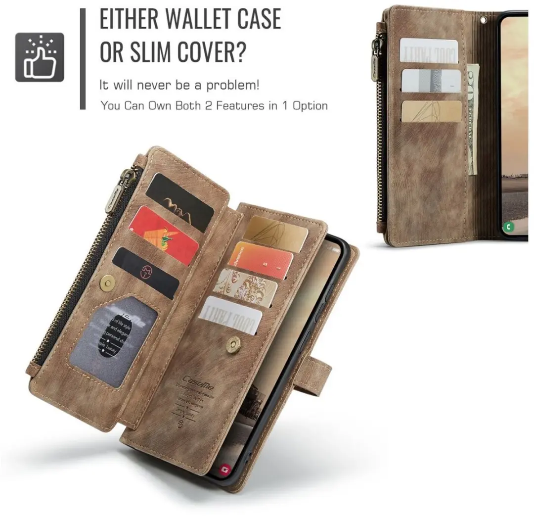 CaseMe C30 Hoesje Samsung Galaxy S26 Ultra - Bruin