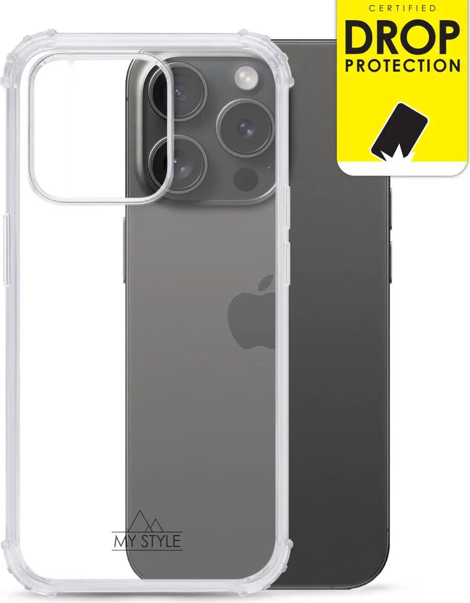 My Style MSPFCS1107 iPhone 15 Pro Hoesje - Transparant