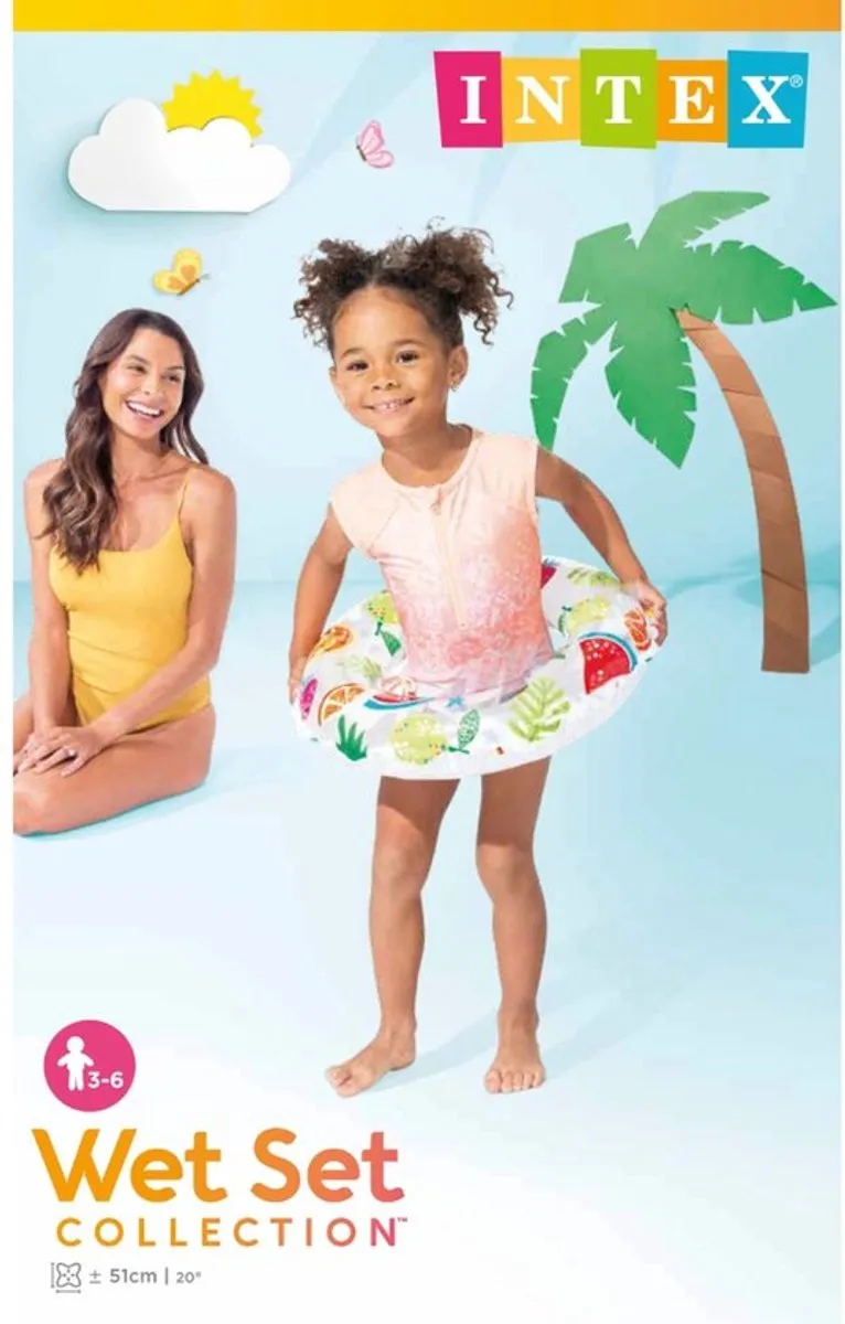 Intex Zwemband Junior 61cm - Ananas/Vissen/Flamingo