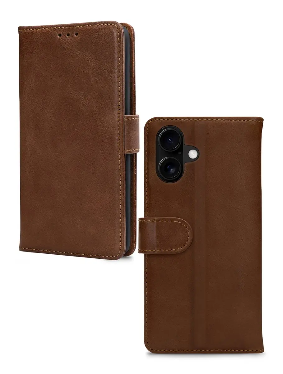 Mobilize Wallet Bookcase iPhone 16 - Bruin