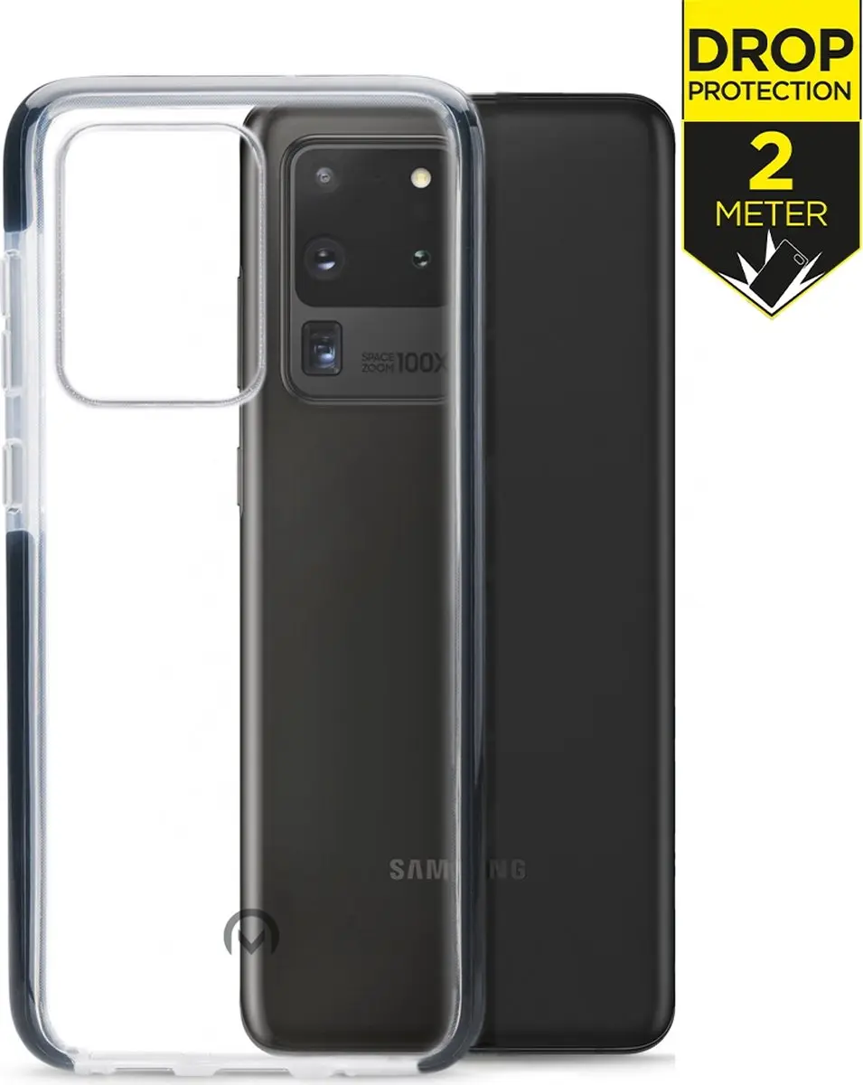 Mobilize MOB-SCB-GALS20ULTRA Hoesje Samsung Galaxy S20 Ultra - Transparant/Zwart