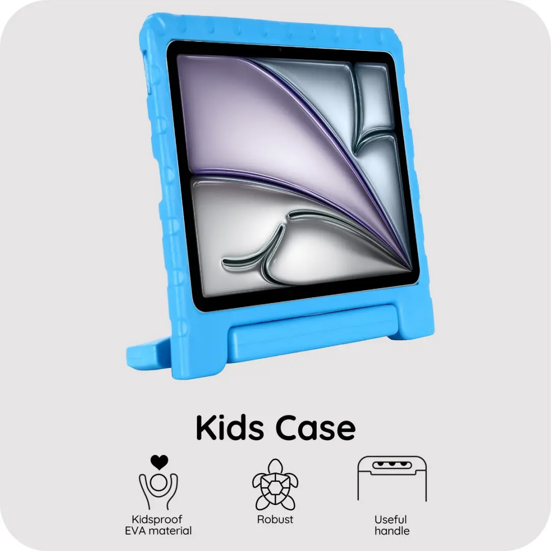 Just in Case Tablet Classic Hoes - iPad Air 11" (M2/M3/M4) - Blauw - afbeelding 6 van 6