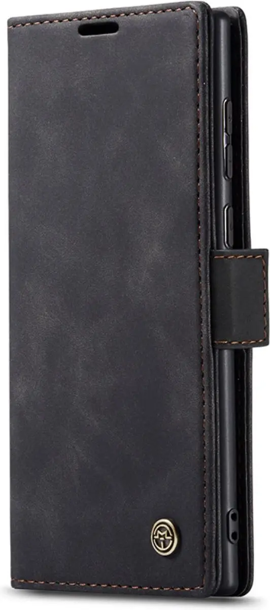 Caseme 013 Book Case Hoesje Samsung Galaxy S24 Ultra - Zwart