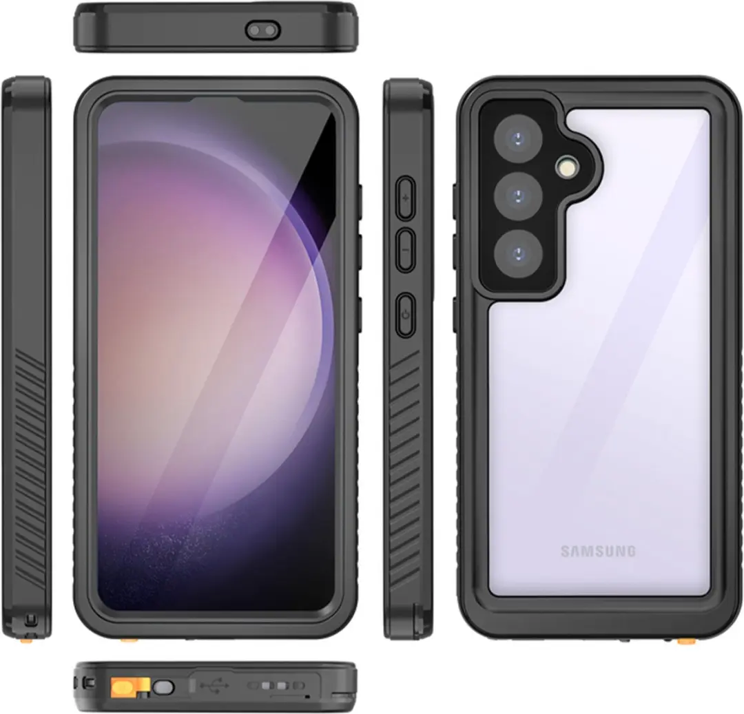 Redpepper Dot Plus Hoesje Samsung Galaxy S24 - Waterdicht - Zwart