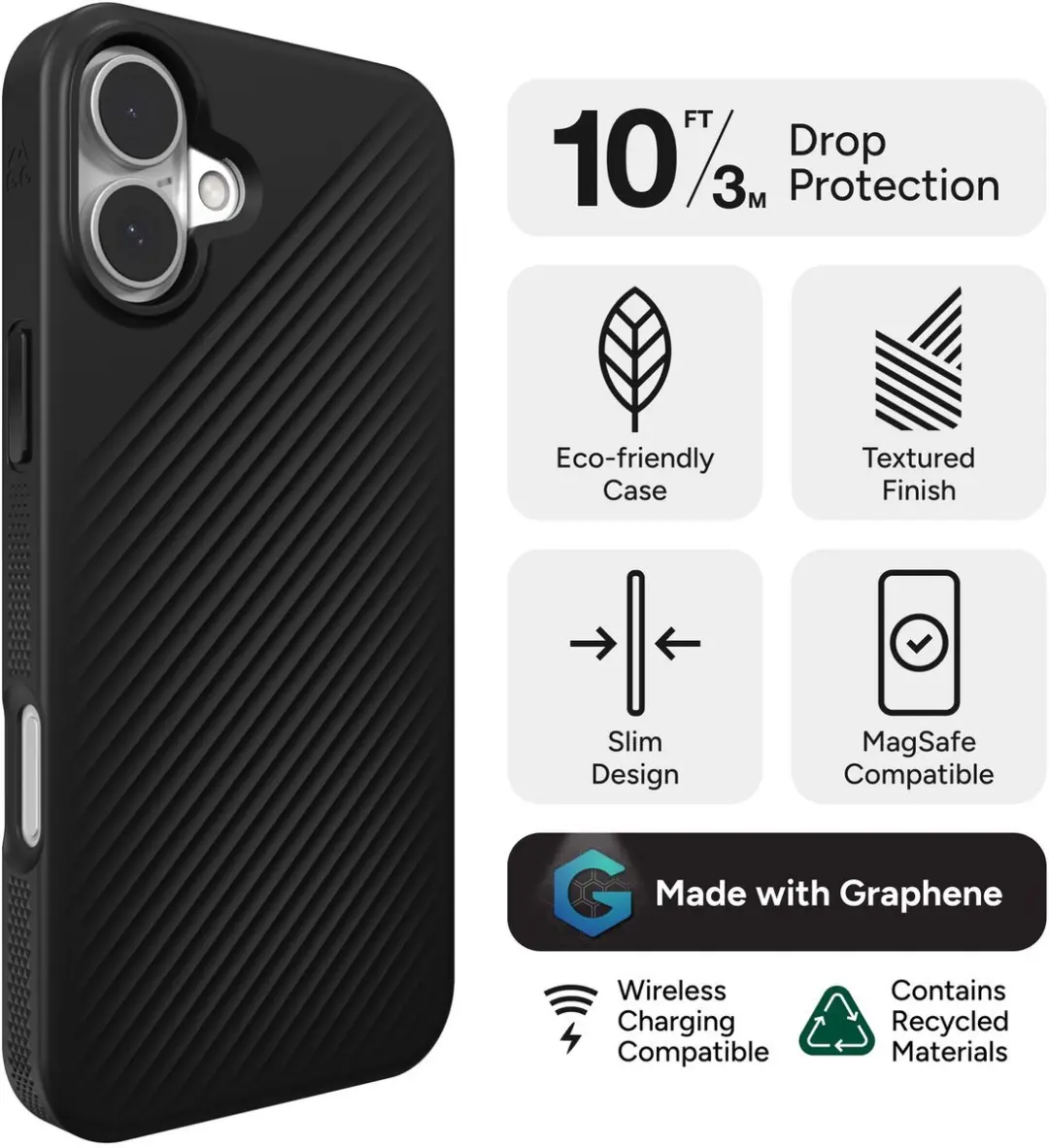 ZAGG Luxe Snap Mag iPhone 16 Hoesje - 702315010 - Transparant - afbeelding 6 van 6