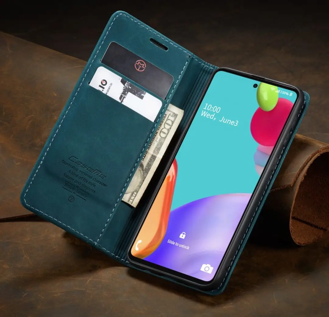 Caseme Book Case Samsung Galaxy A52 Groen - 2 Stuks - afbeelding 6 van 6
