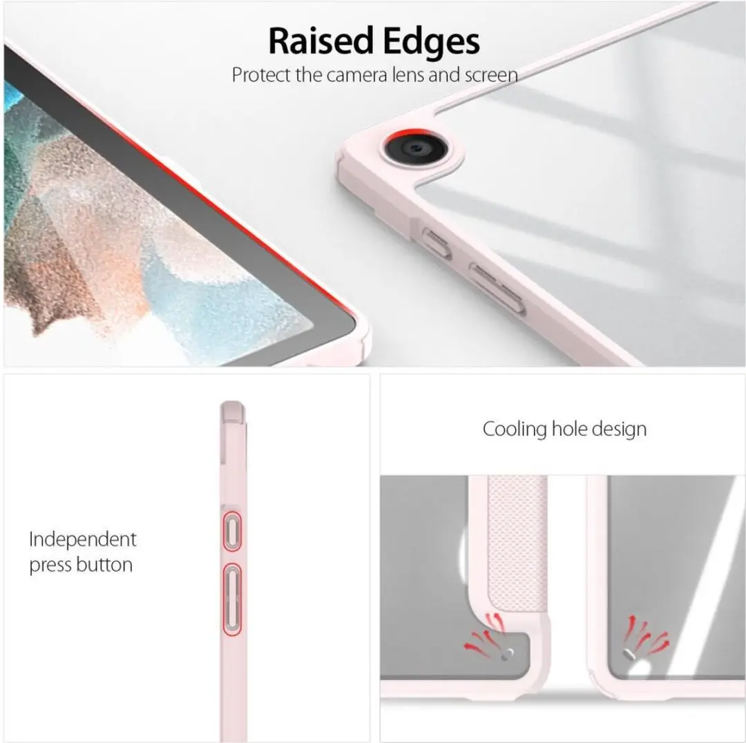 Dux Ducis Toby Series Tablethoes Samsung Galaxy Tab A9+ 11 inch - Roze