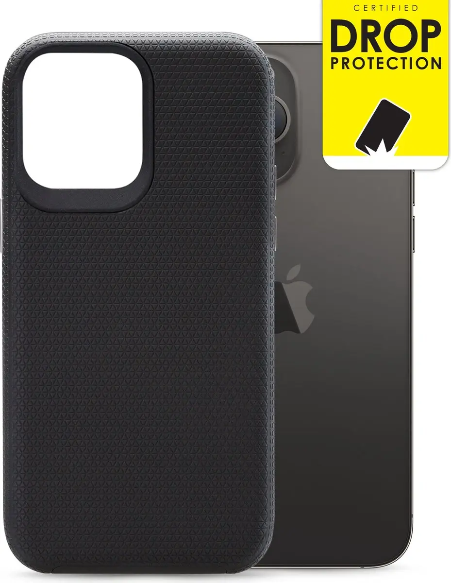 My Style iPhone 14 Pro Max Hoesje MSTCS1067 - Schokbestendig - Zwart