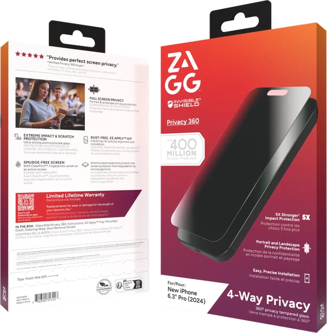 ZAGG InvisibleShield Glass Elite 200114876 - iPhone 16 Pro