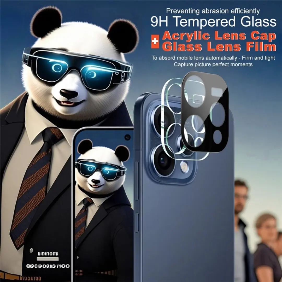 Imak 9H Tempered Glass Camera Lens Protector - OPPO Reno 15 - Zwart