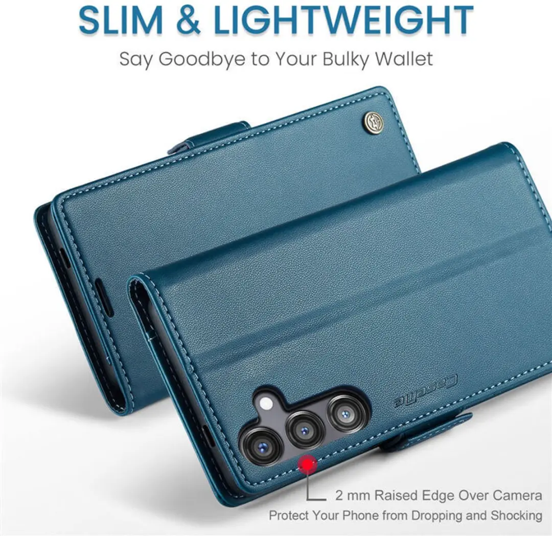 Caseme Wallet Case Galaxy S24 FE - RFID Blauw