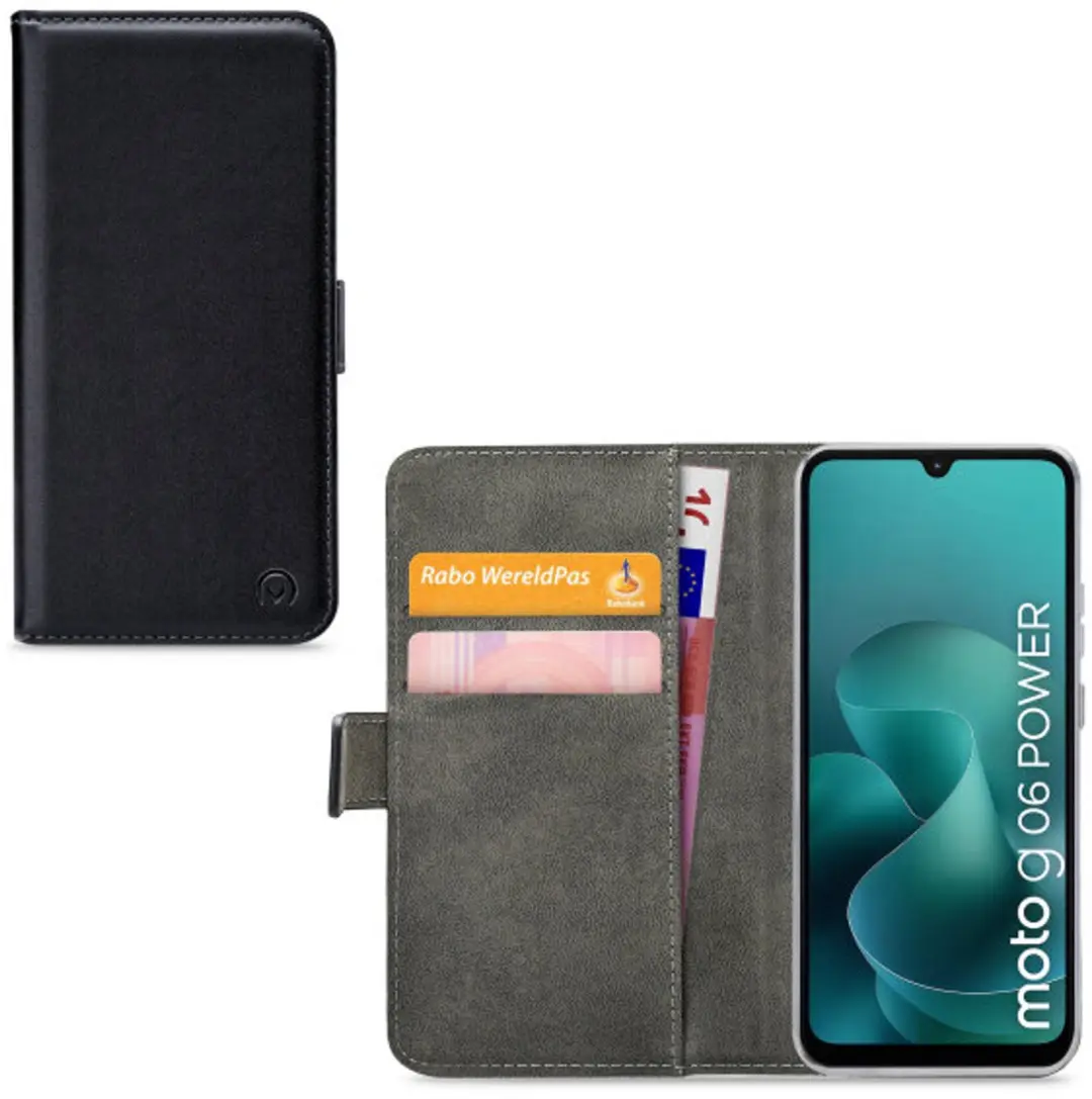 Mobilize Classic Gelly Bookcase Portemonnee Moto G06 - Zwart - afbeelding 6 van 6