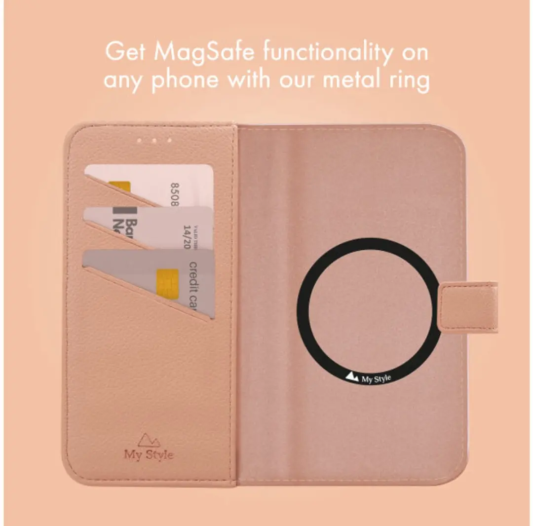 My Style Universal MagSafe Wallet - 3 Pasjes - Roze