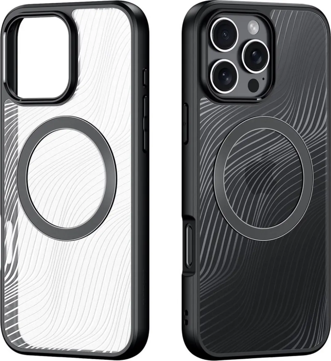 Dux Ducis Aimo Hoesje iPhone 16 Pro Max - Magnetisch - Zwart - afbeelding 6 van 6