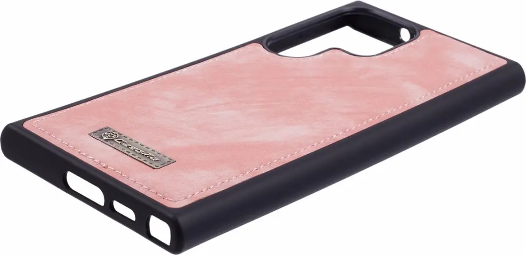 Caseme Hoesje Samsung Galaxy S23 Ultra Lichtroze - 8 Pasjes