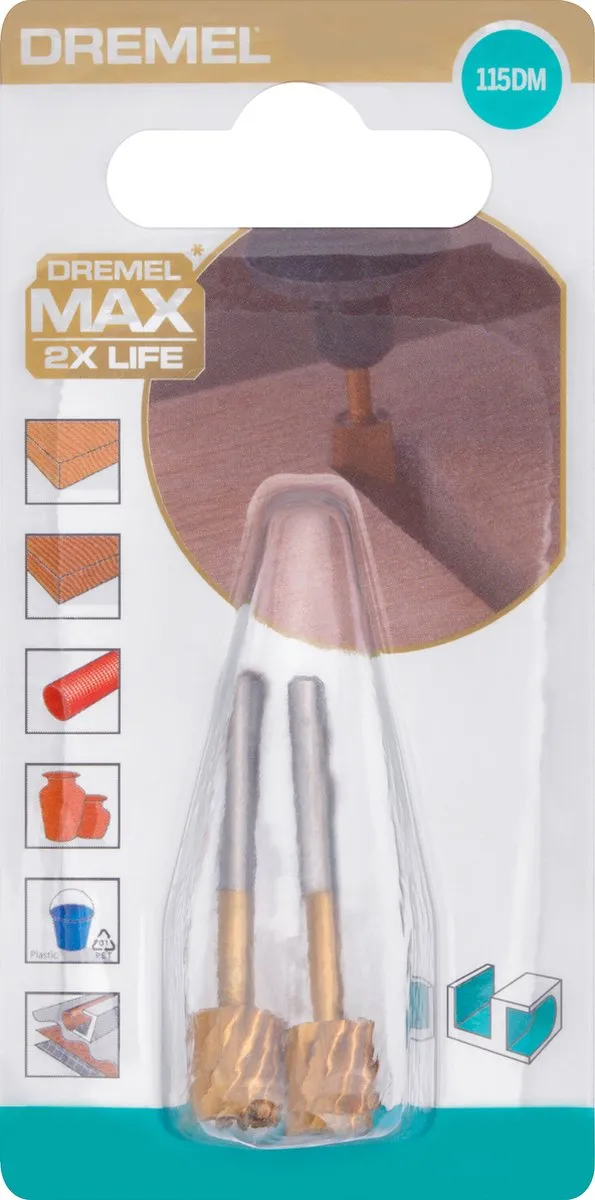 Dremel Max Cilindervorming Snijbit 7,8mm - 2 Stuks