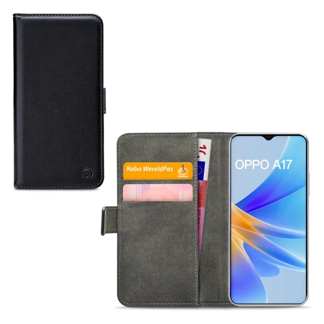 Mobilize Classic Gelly Wallet Bookcase Portemonnee OPPO A17 - Zwart