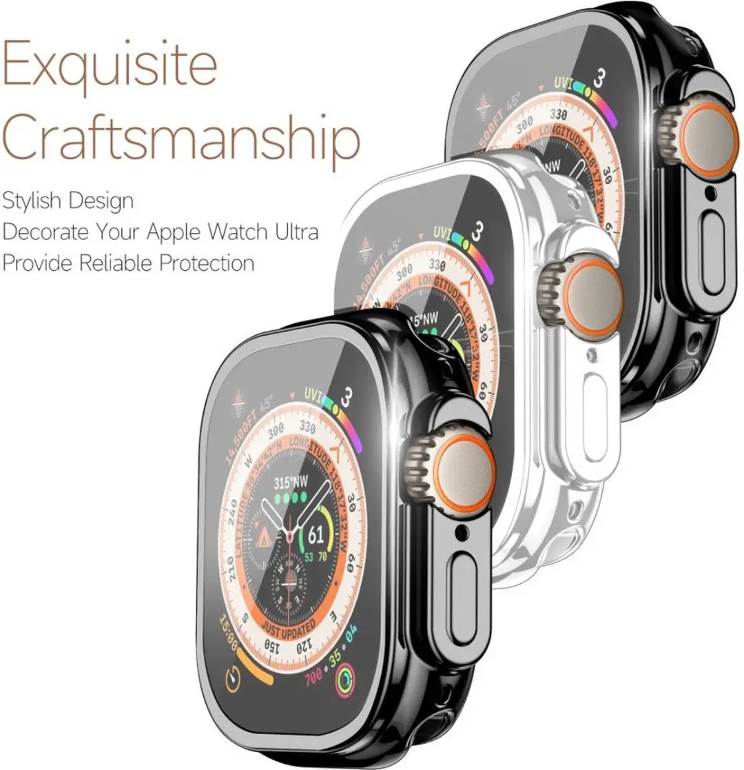 Dux Ducis Apple Watch Ultra Hoesje Full Protect 49mm - Zwart