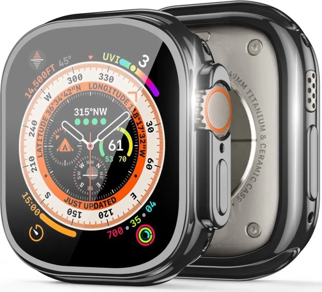 Dux Ducis Apple Watch Ultra Hoesje Full Protect 49mm - Zwart