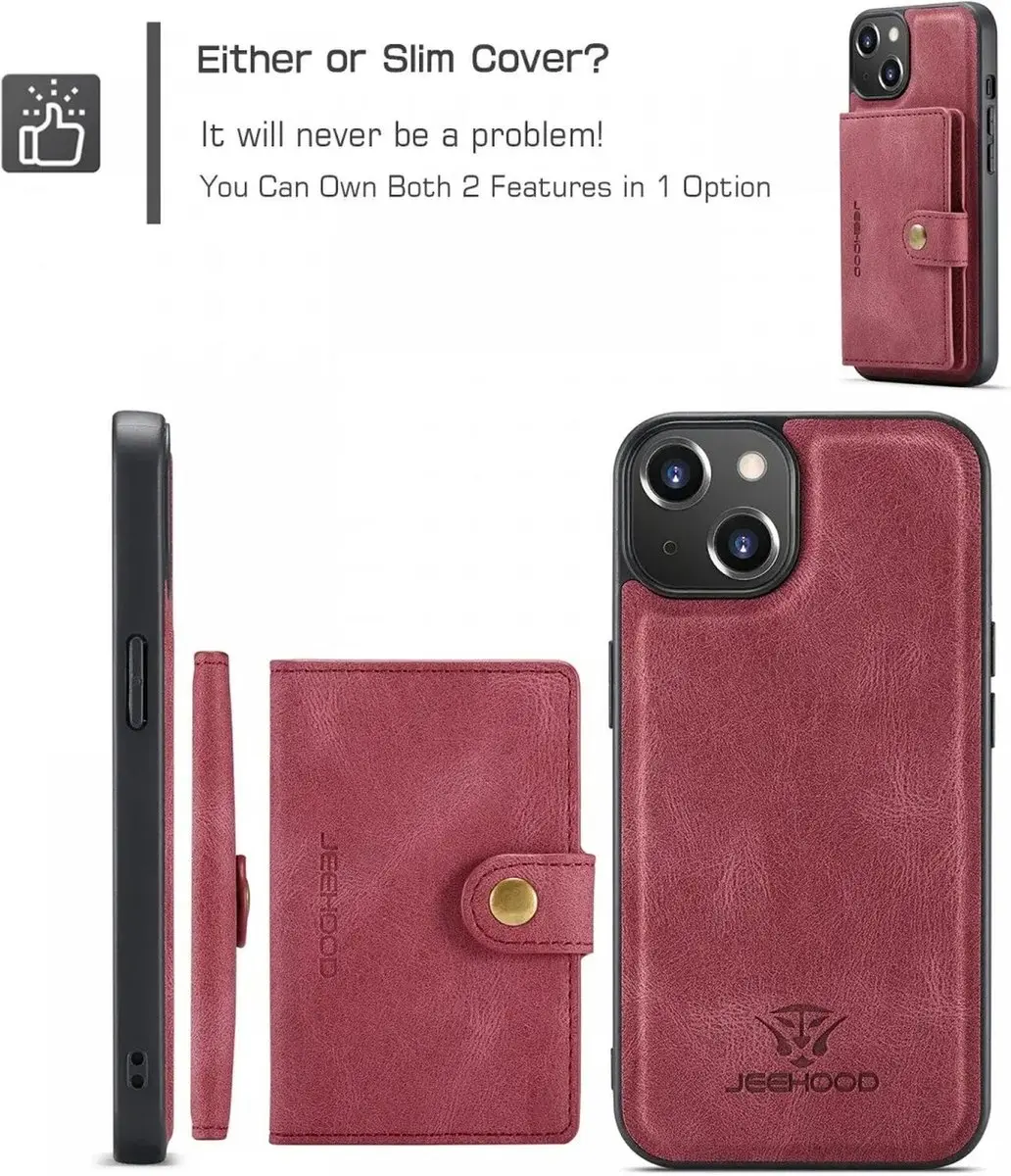 Caseme JH-01 Hoesje iPhone 15 Plus - Rood - afbeelding 6 van 6