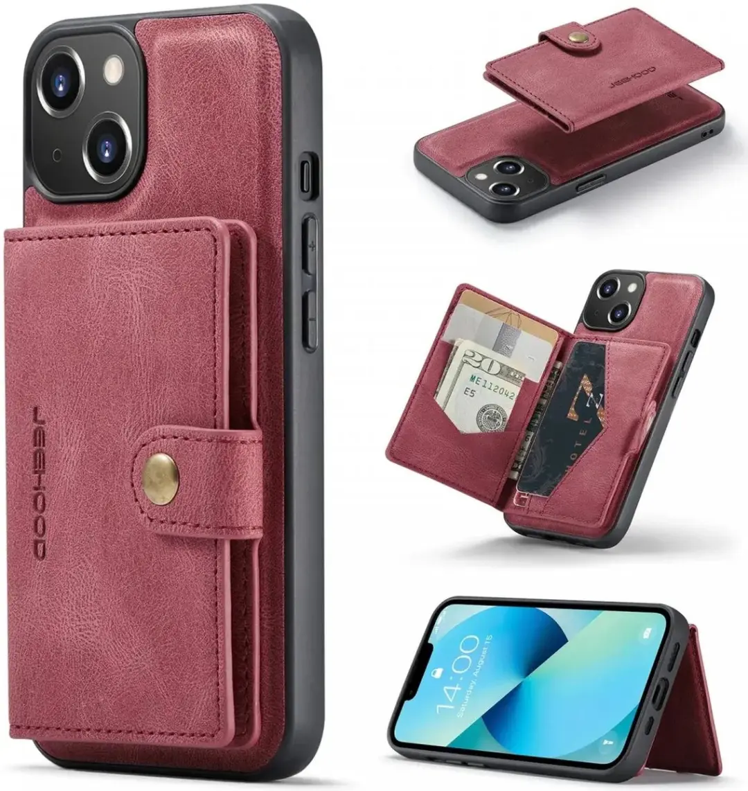 Caseme JH-01 Hoesje iPhone 15 Plus - Rood