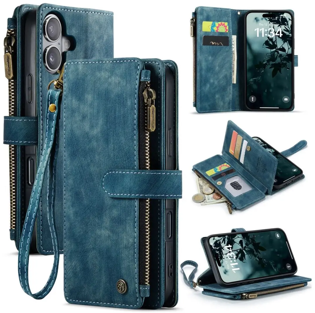 CaseMe C30 Hoesje iPhone 17 - Blauw
