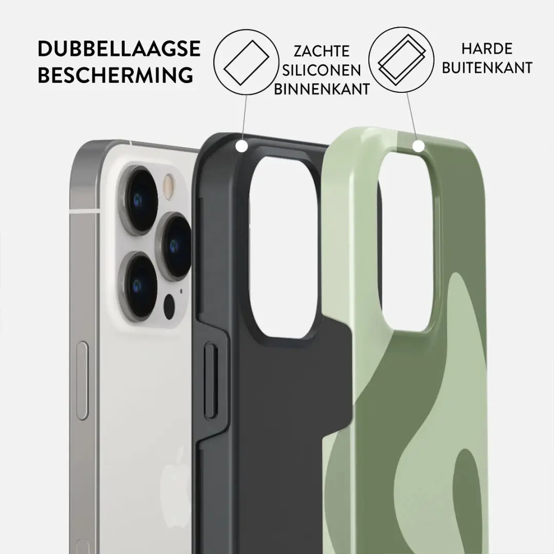 Burga Tough Backcover MagSafe iPhone 14 Pro - Groen