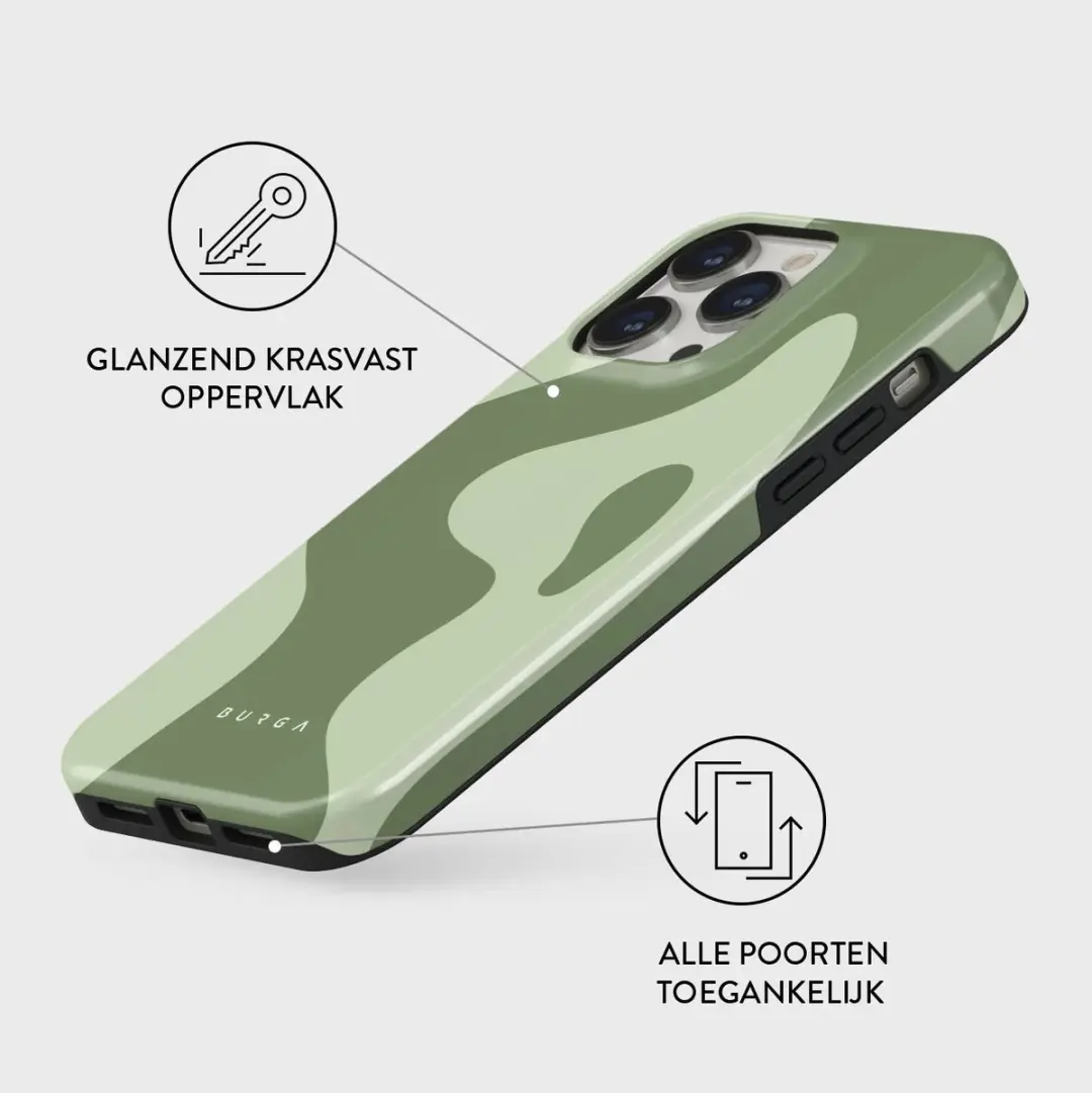 Burga Tough Backcover MagSafe iPhone 14 Pro - Groen