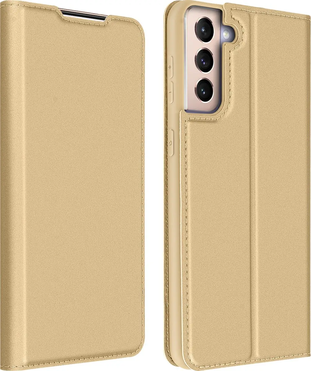Dux Ducis Skin Pro Series FOLIO-DUX-GD-S21P Hoesje - Samsung Galaxy S21 Plus - Goud