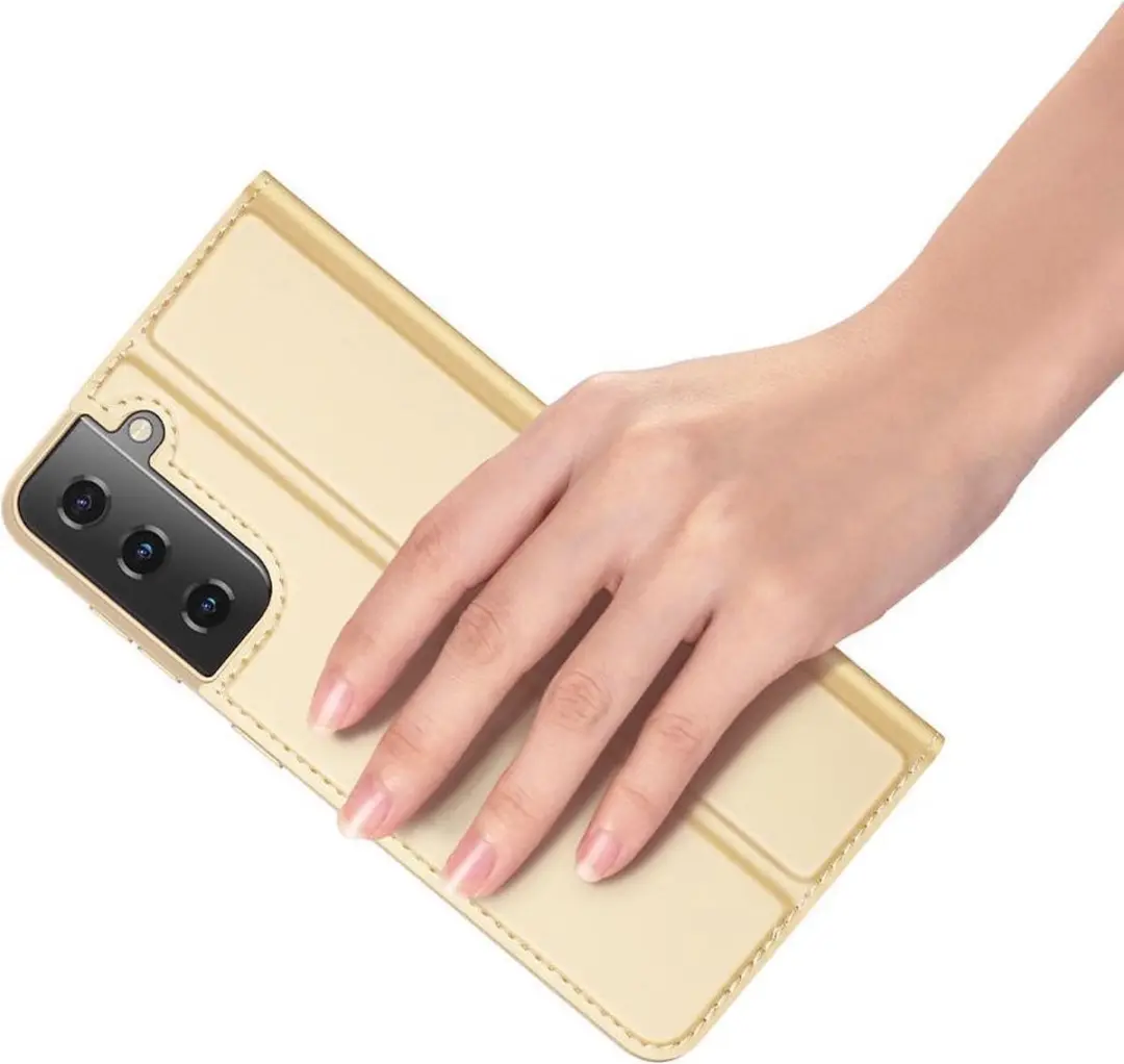 Dux Ducis Skin Pro Series FOLIO-DUX-GD-S21P Hoesje - Samsung Galaxy S21 Plus - Goud