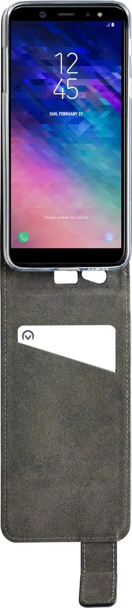 Mobilize Classic Gelly Bookcase MOB-CGFCB-GALA6P18 Samsung Galaxy A6+ Hoesje - Zwart