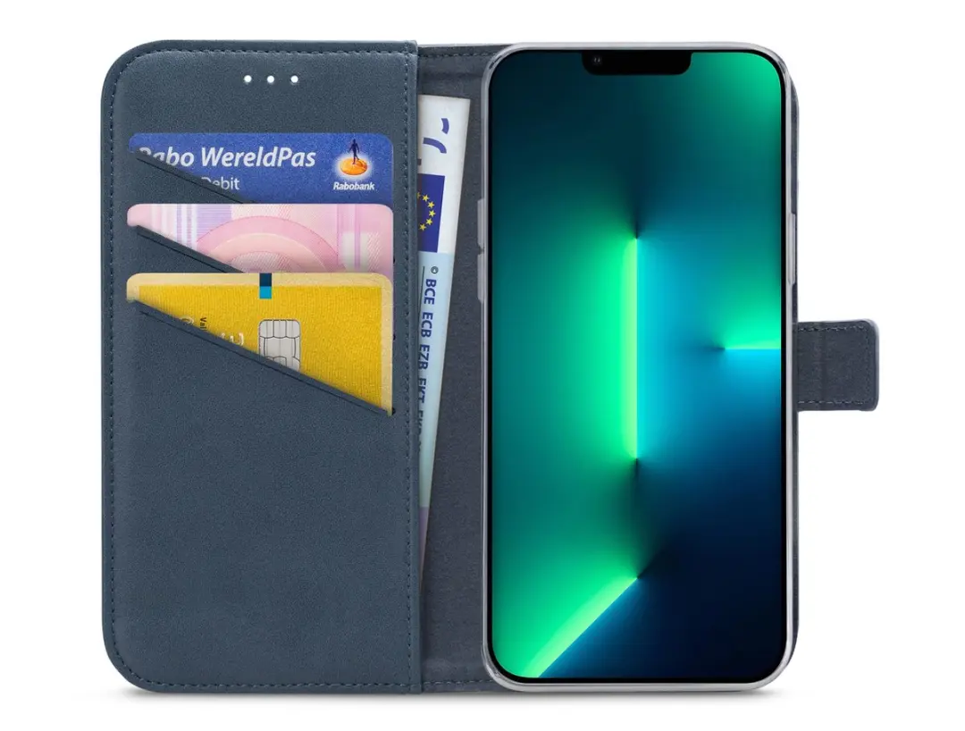 My Style MSFWLT1443 Telefoonhoesje iPhone 13 Pro Max - 3 Pasjes Ocean Blue