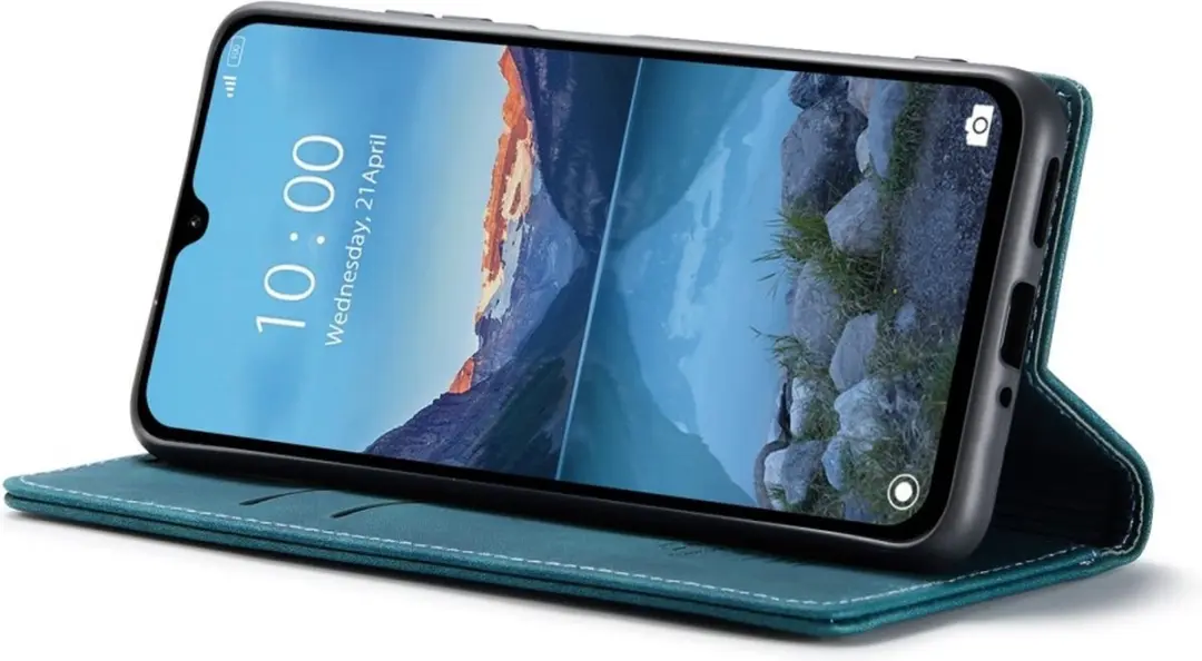 Caseme 013 Book Case Hoesje Xiaomi Redmi 14C - Blauw - afbeelding 6 van 6