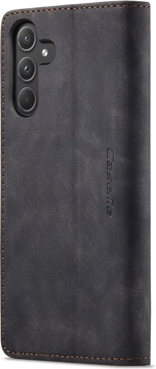 Caseme 013 Book Case Hoesje Samsung Galaxy A55 - Zwart