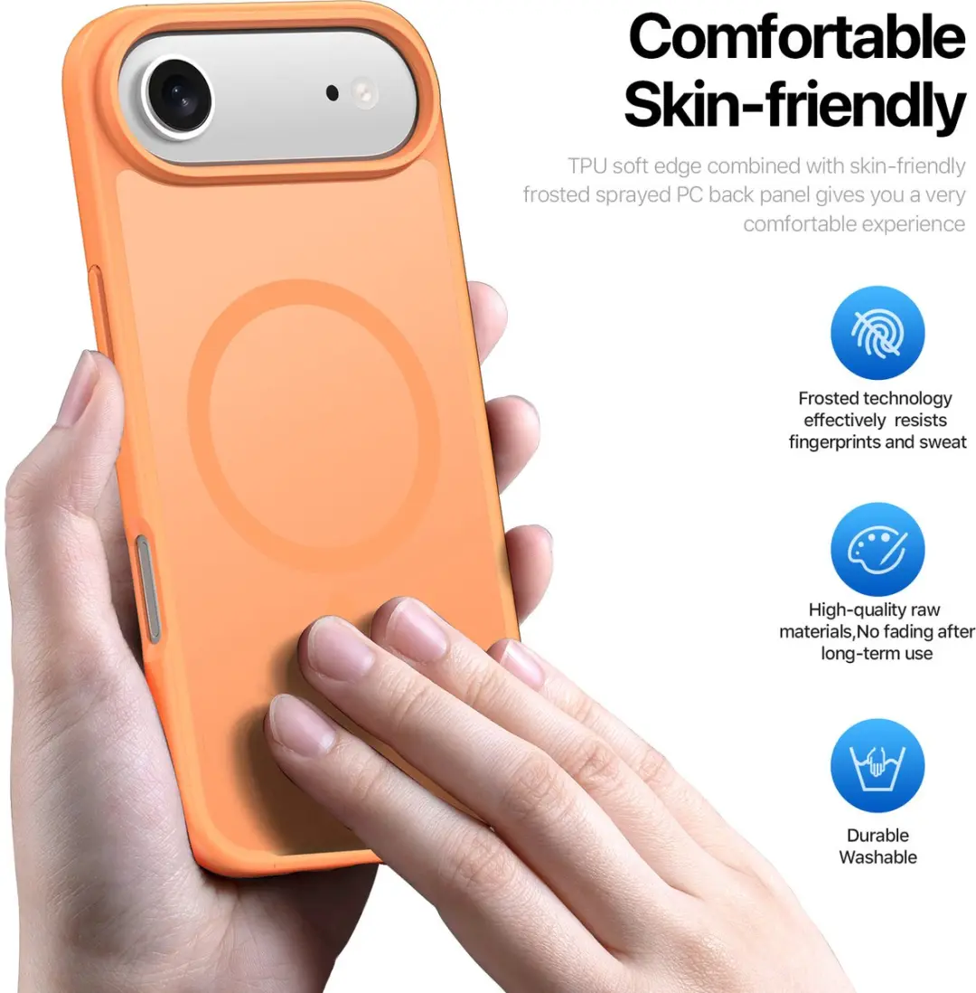 Dux Ducis Yind iPhone 17 Air Hoesje - Oranje - MagSafe