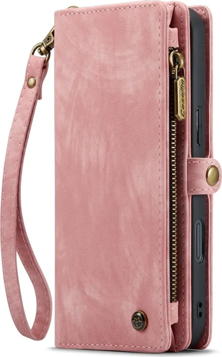 CaseMe 008 iPhone 16 Plus Hoesje - Roze - 8 Pasjes