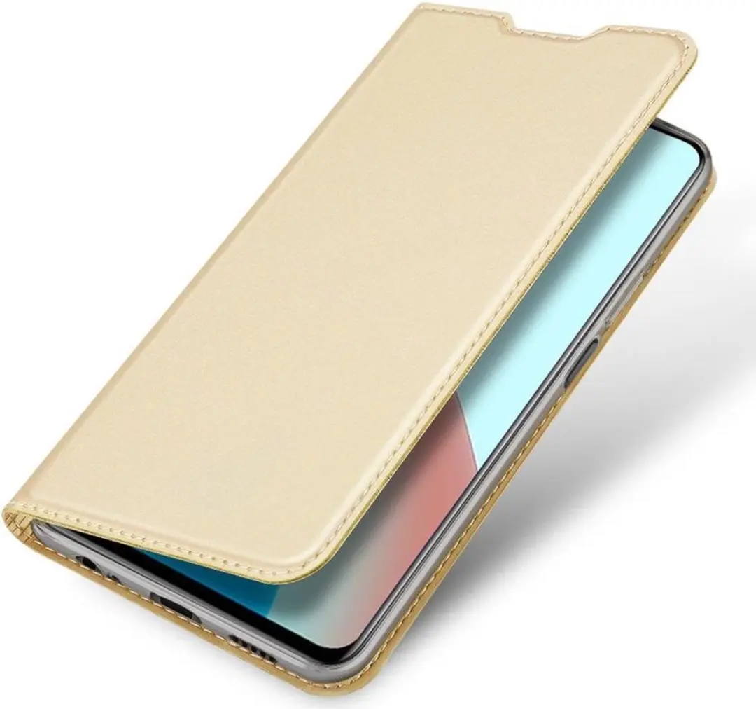 Dux Ducis Skin Pro Xiaomi Redmi Note 9T Hoesje - Goud FOLIO-PRO-GD-NT9T