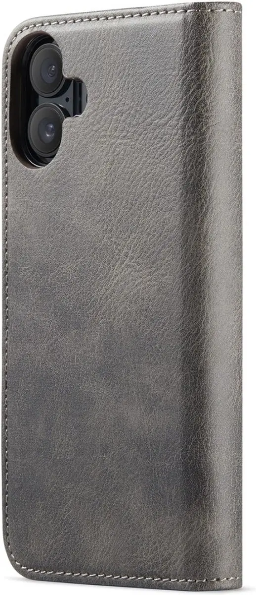 DG.MING iPhone 16 Hoesje Grijs - 3 Pasjes