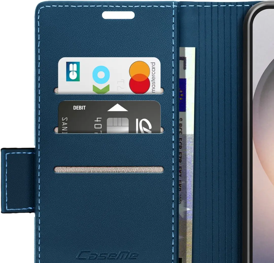 Caseme Etui Galaxy S26 Ultra Anti-RFID Nachtblauw FOLIO-KAZME-BL-S26U