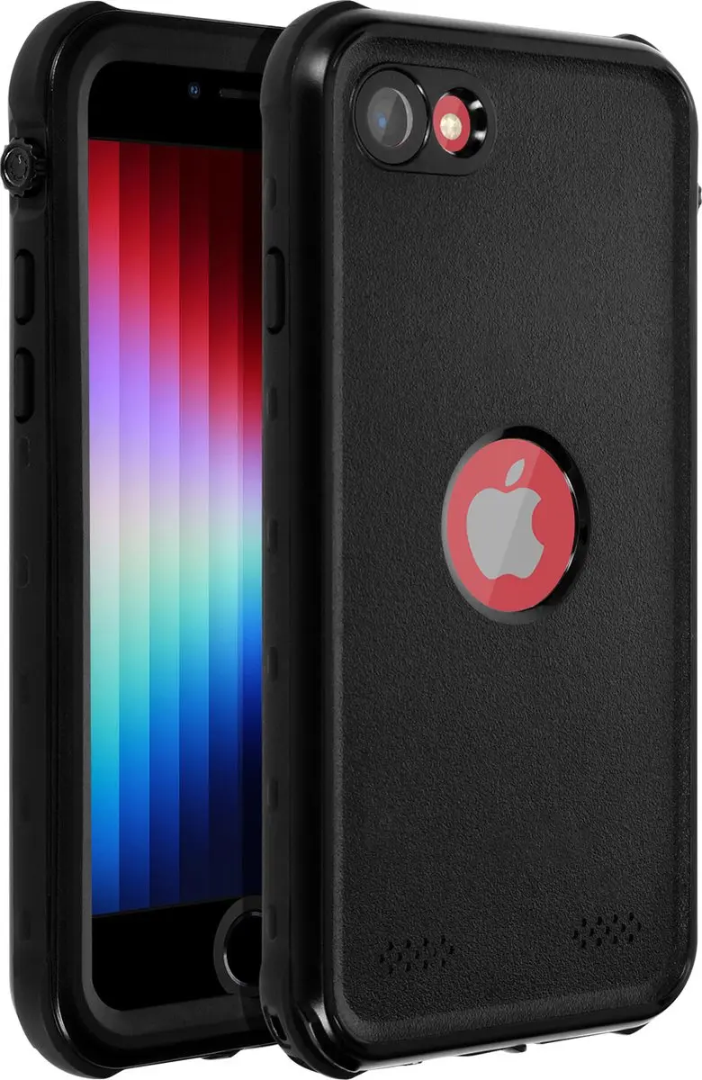 Redpepper Hoesje iPhone SE 2022/2020/8/7 - Waterdicht Zwart