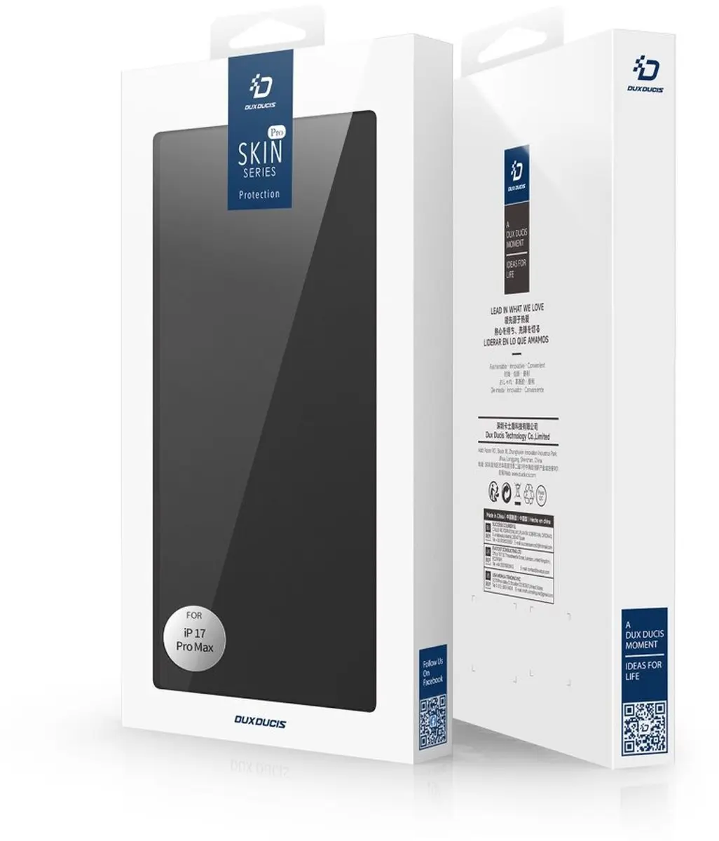 Dux Ducis Skin Pro Case iPhone 17 Pro Max - 1 Pasje - Zwart