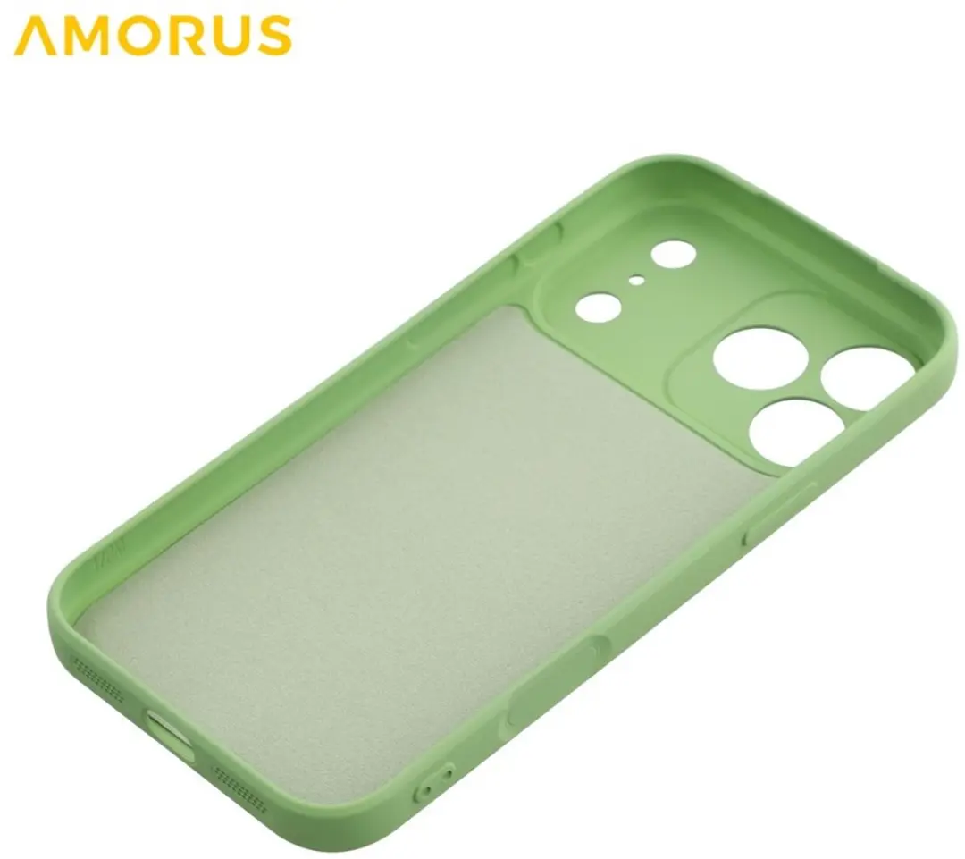 Amorus iPhone 17 Pro Max Hoesje Frog Green