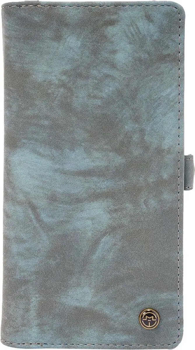 Caseme Samsung Galaxy S22 Ultra Hoesje Portemonnee Vintage Blauw