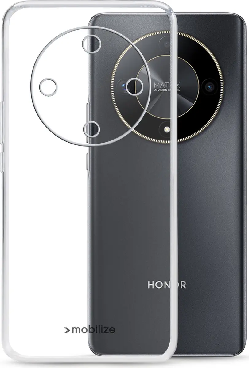 Mobilize Gelly Case Honor Magic 6 Lite - Transparant - MOB-GCC-MAGIC6LITE5G