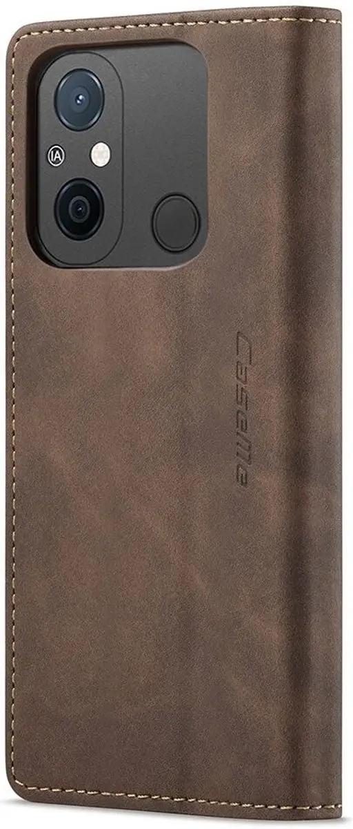 Caseme 013 Xiaomi Redmi 12C Book Case - 2 Pasjes - Coffee