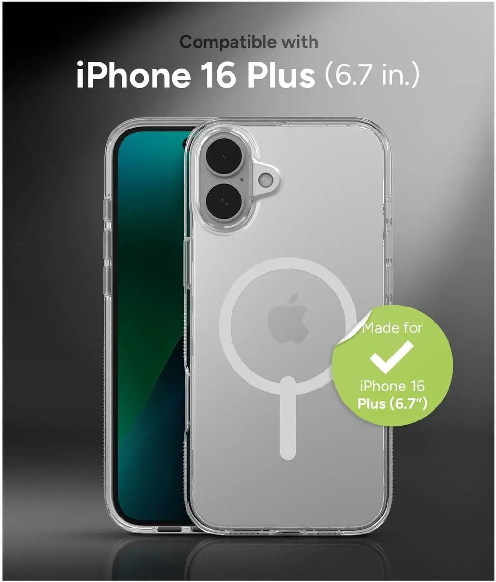 ZAGG Crystal Palace Snap Mag iPhone 16 Plus Hoesje - 702315043 - Transparant