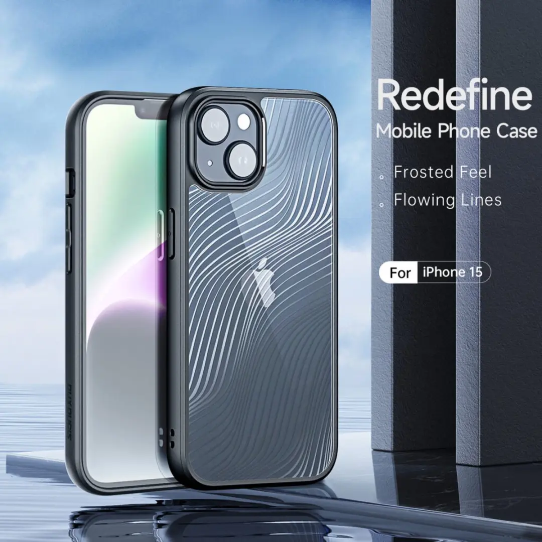 Dux Ducis Aimo Series iPhone 15 Hoesje - Zwart