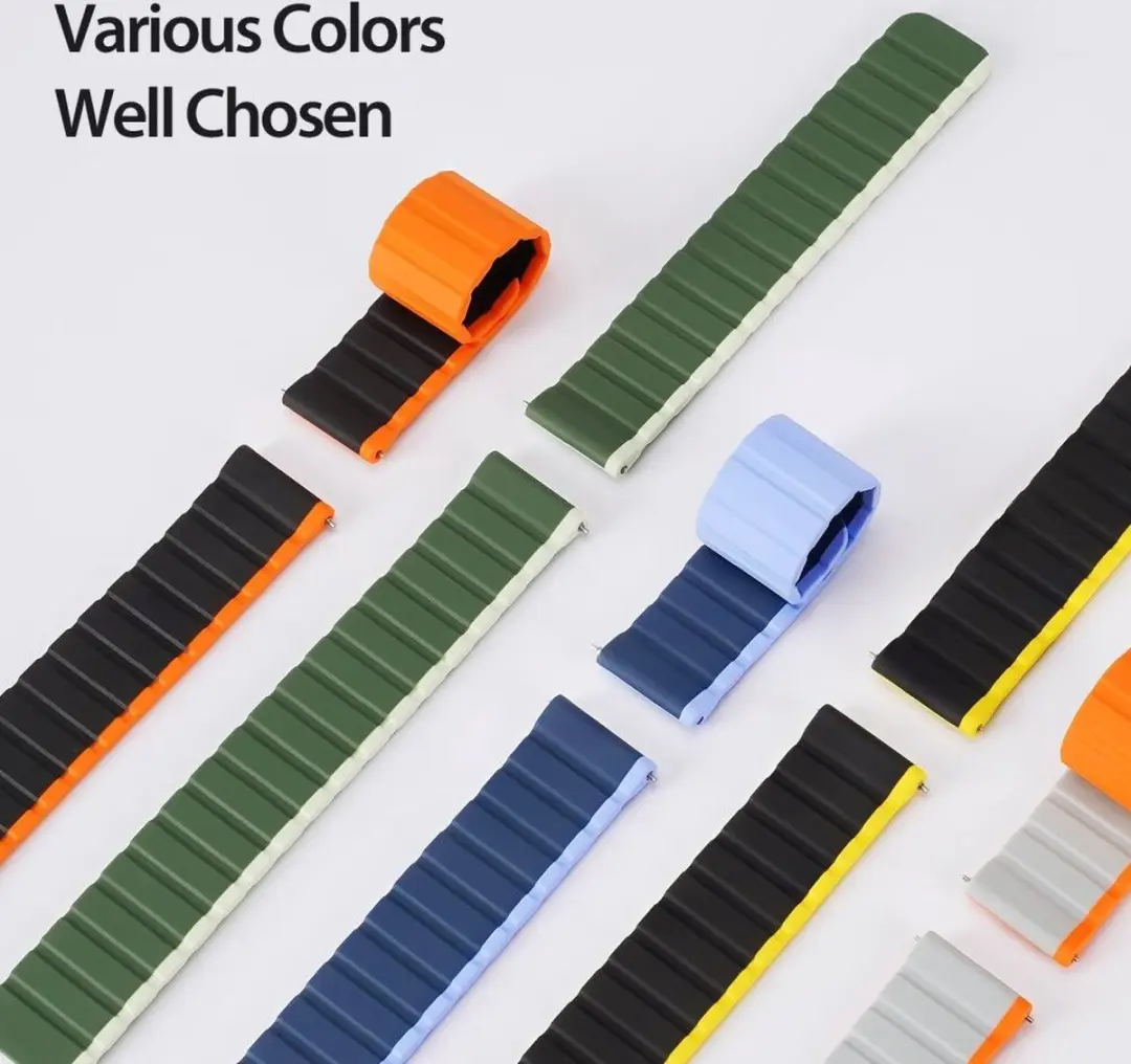 Dux Ducis LD Strap Smartwatchband 22mm - Zwart Oranje